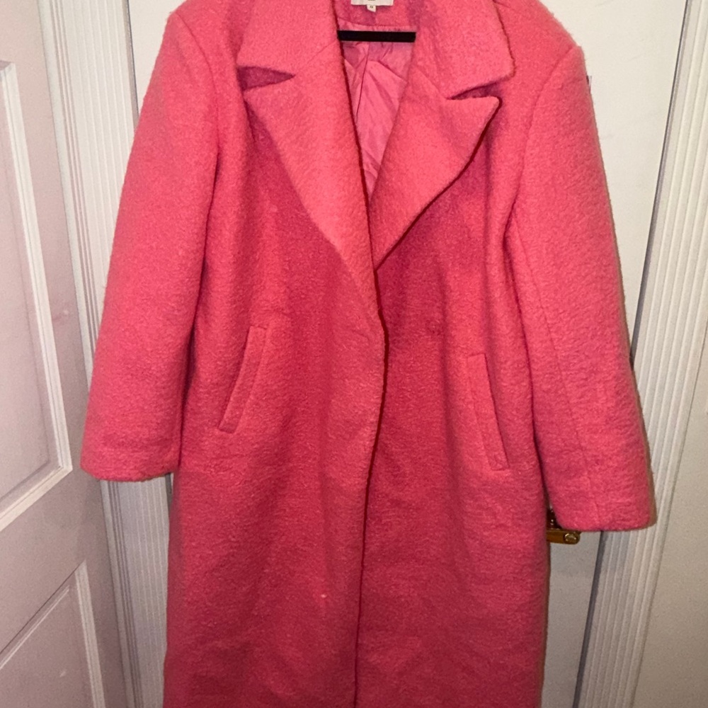Chic Pink Teddy Jacket for Women